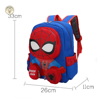 Cartable 3D Spiderman avec Poches Astucieuses et Pratiques