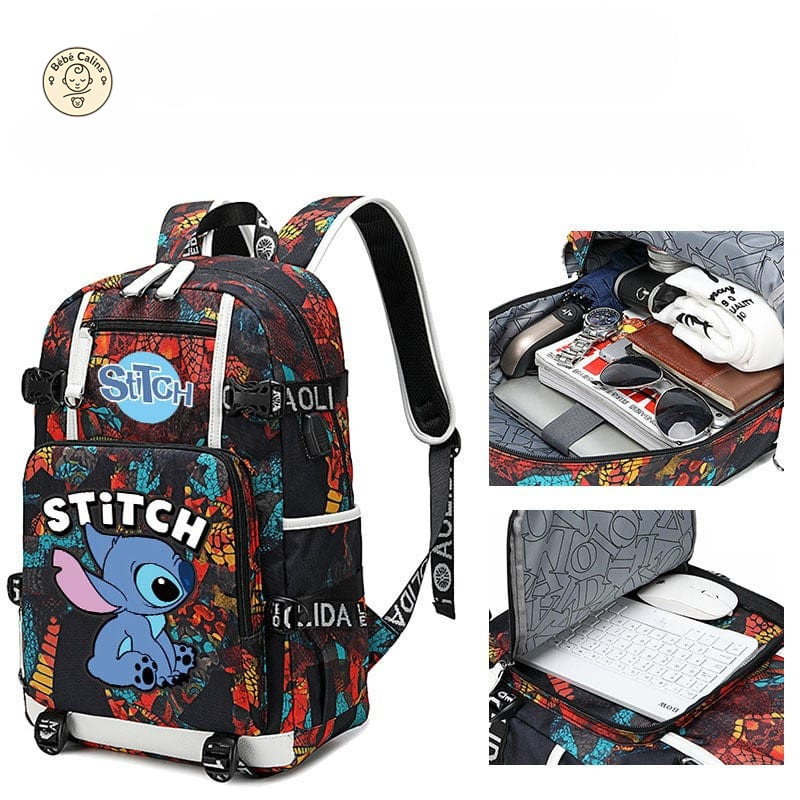 Sac à Dos Stitch Renforcé au Design Unique