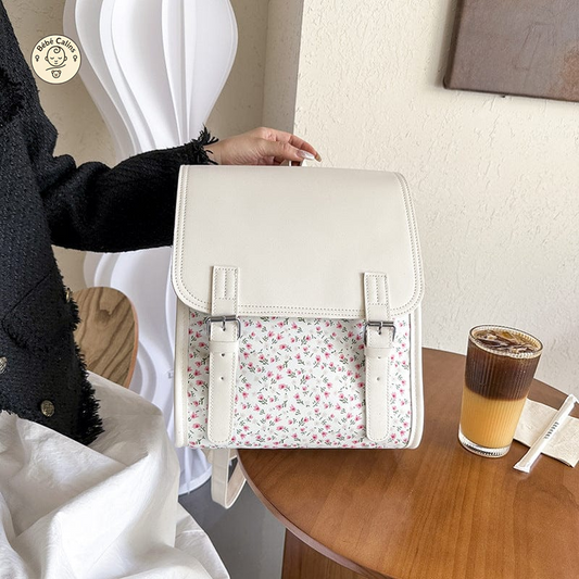 Sac à dos fleuri de 34 cm - élégance et style!