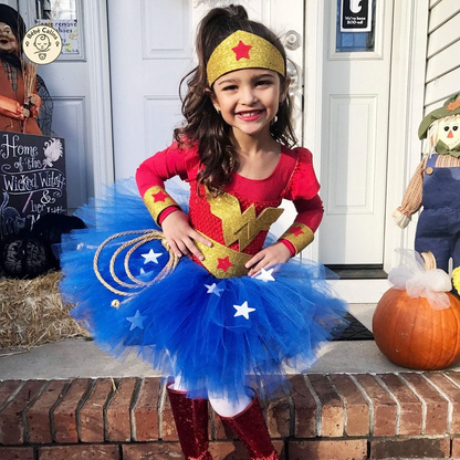 Déguisement super héros fille Wonder Woman carnaval
