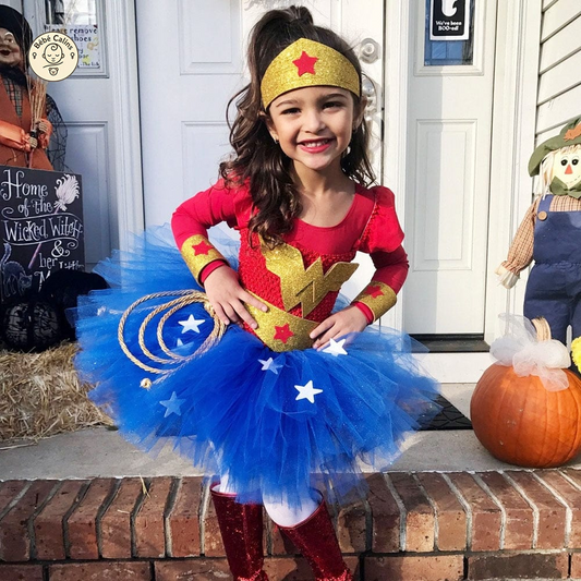 Déguisement super héros fille Wonder Woman carnaval