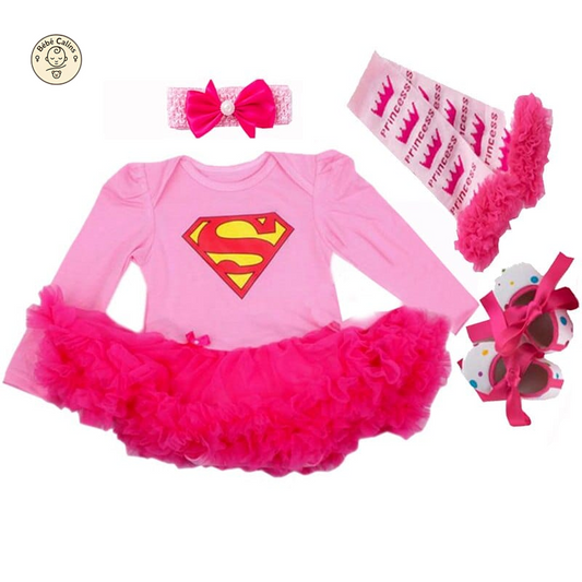 Déguisement super héros bébé fille carnaval