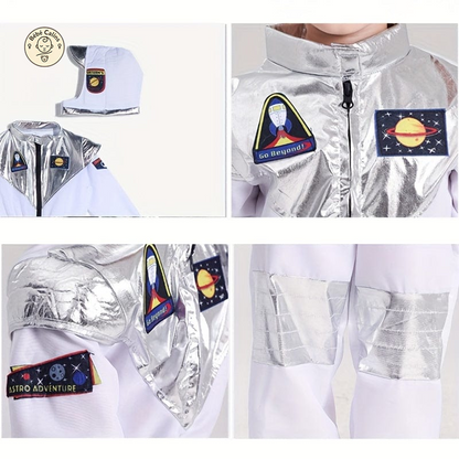 Costume d'Astronaute Enfant avec Casque Brillant