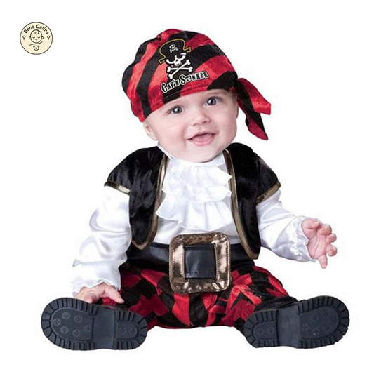 Déguisement carnaval pirate bébé 4 pièces