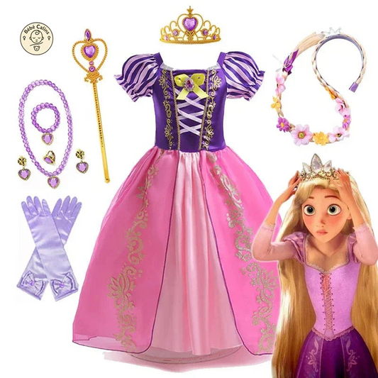 Déguisement Princesse Enfant Raiponce Costume Violet