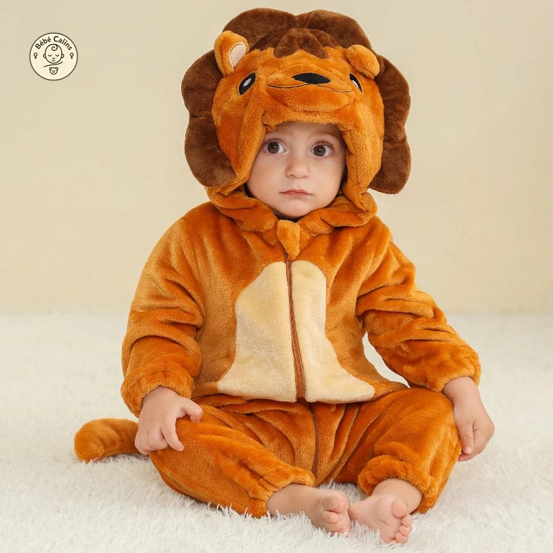 Déguisement Lion Pyjama Bébé Flanelle Doux