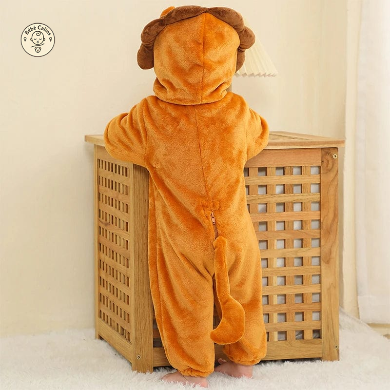 Déguisement Lion Pyjama Bébé Flanelle Doux