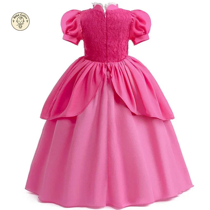 Déguisement Princesse Cosplay Peach Rose Enfant