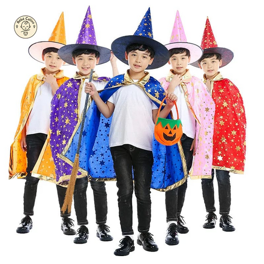 Déguisement de magicien Enfant Cape et Chapeau