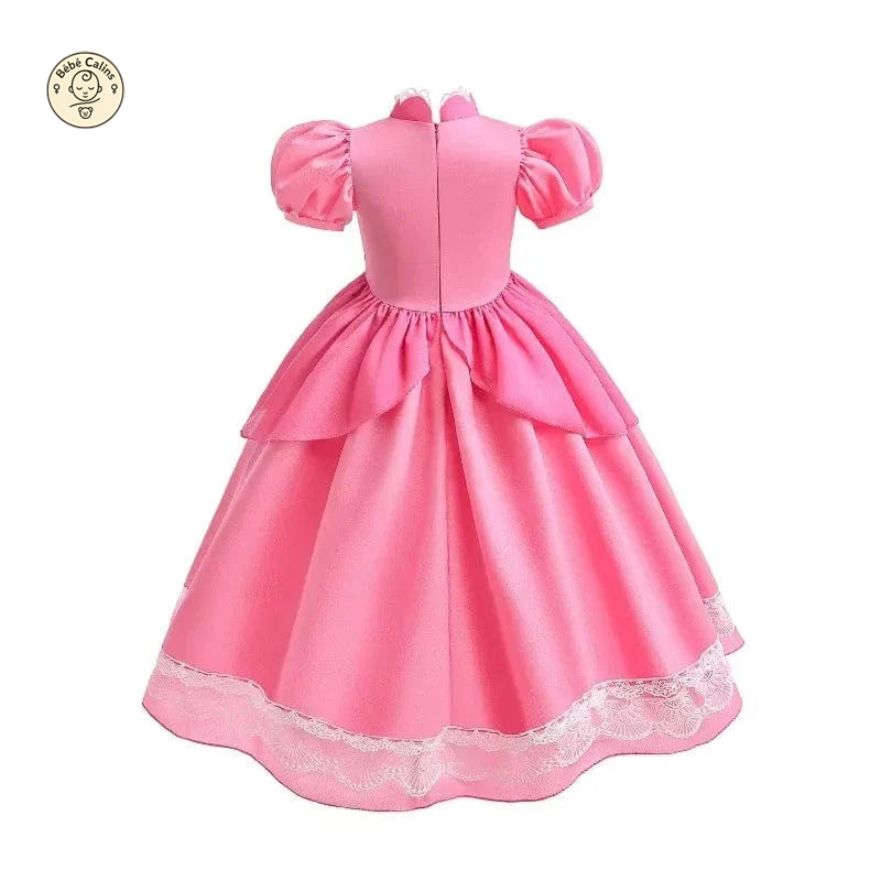 Déguisement Princesse Peach Rose Enfant Cosplay