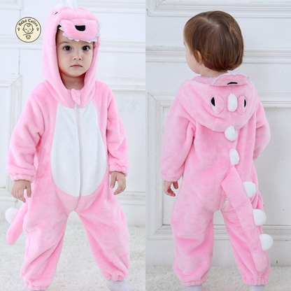Déguisement Dinosaure Grenouillère Bébé Polaire Hiver