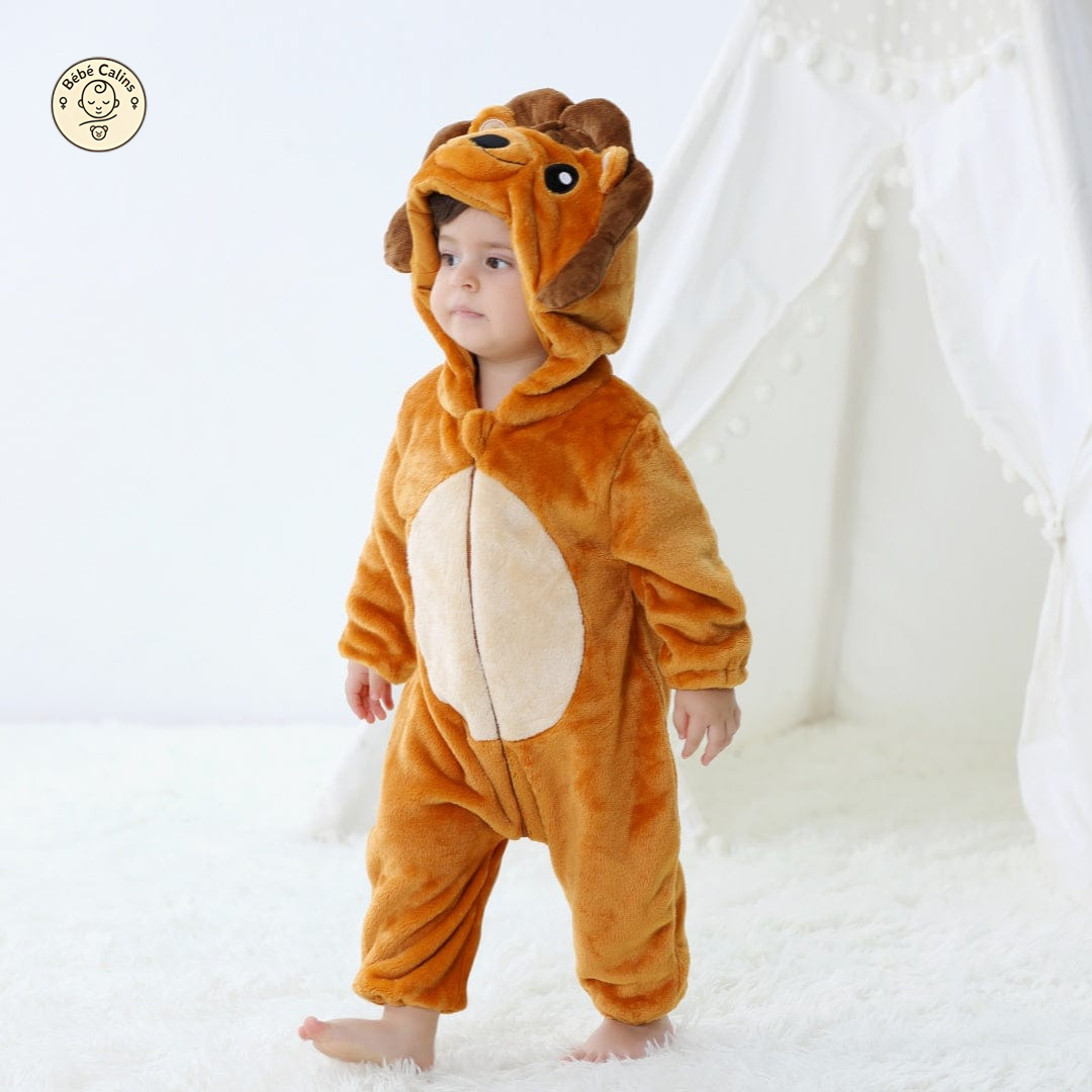 Déguisement Lion Bébé à Capuche Douce