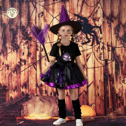 Déguisement de Sorcière Enfant avec Chapeau