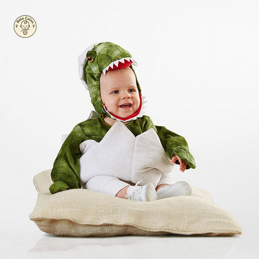 Déguisement Dinosaure Bébé avec Bonnet Vert