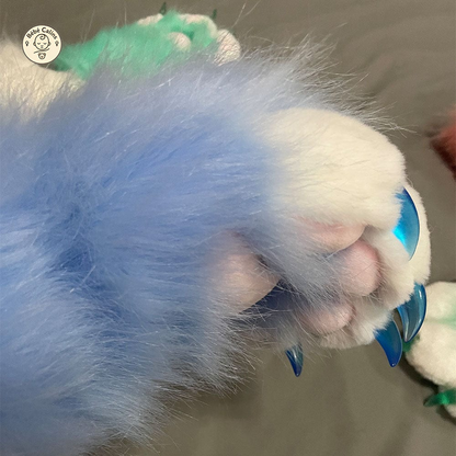 Déguisement Chat Gants Pattes en Fourrure Synthétique