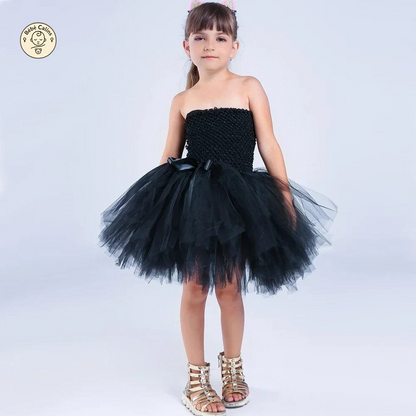 Déguisement Chat Robe Tutu Noir Fille Cosplay