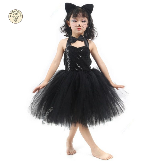 Déguisement Chat Noir Enfant avec Accessoires