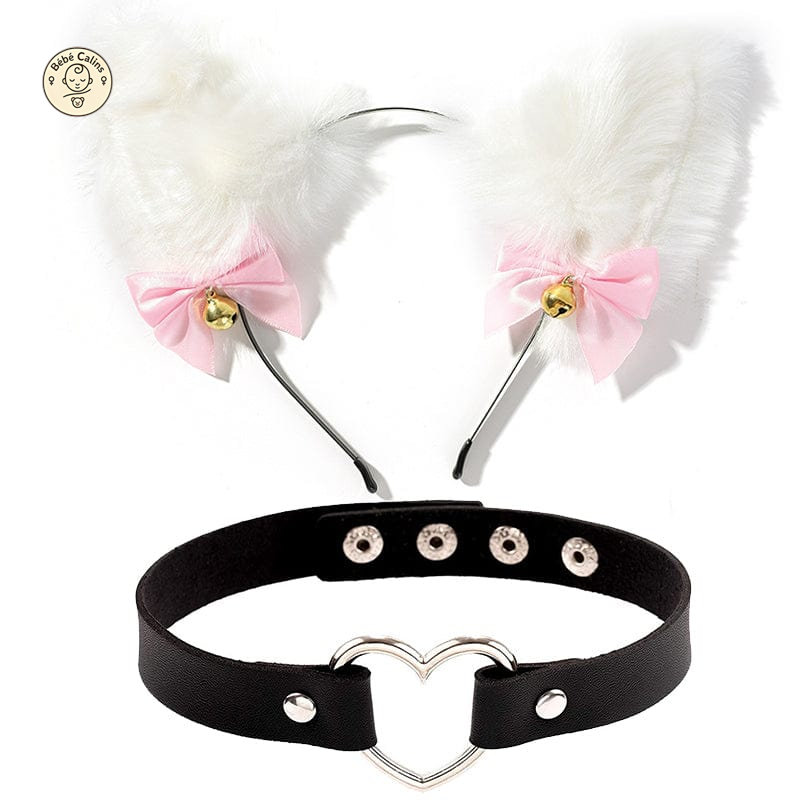 Déguisement Chat Set d’Accessoires Cosplay avec Collier