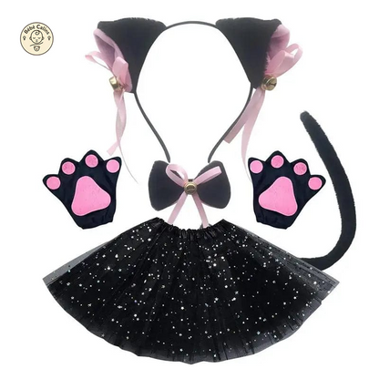 Déguisement Chat Set d'Accessoires Cosplay Enfant