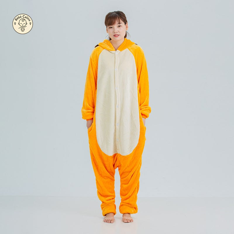 Déguisement lion Pyjama Douillet Unisexe en Polaire