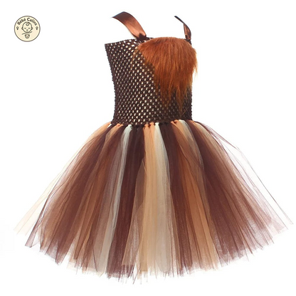 Déguisement Lion Tutu Fille avec Accessoires