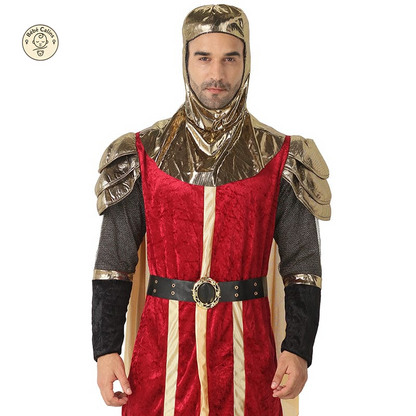 Déguisement roi Médiéval Rouge Homme