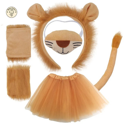 Déguisement Lion Enfant avec Jupe et Accessoires