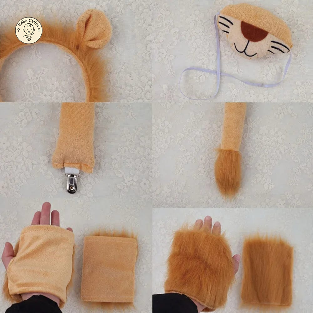 Déguisement Lion Enfant avec Jupe et Accessoires
