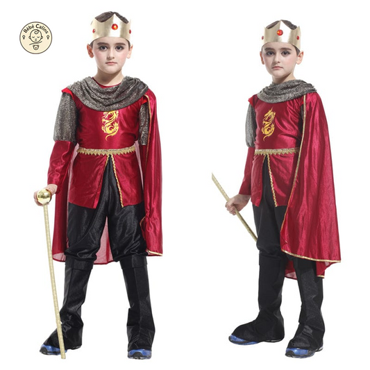 Déguisement roi Médiéval Enfant avec Cape