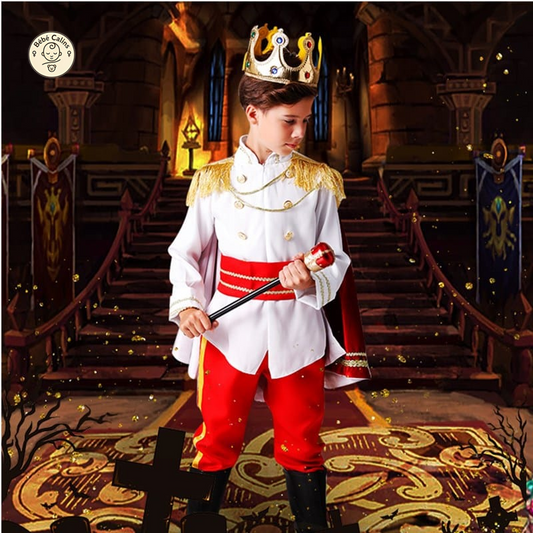 Déguisement roi Enfant Rouge avec Cape
