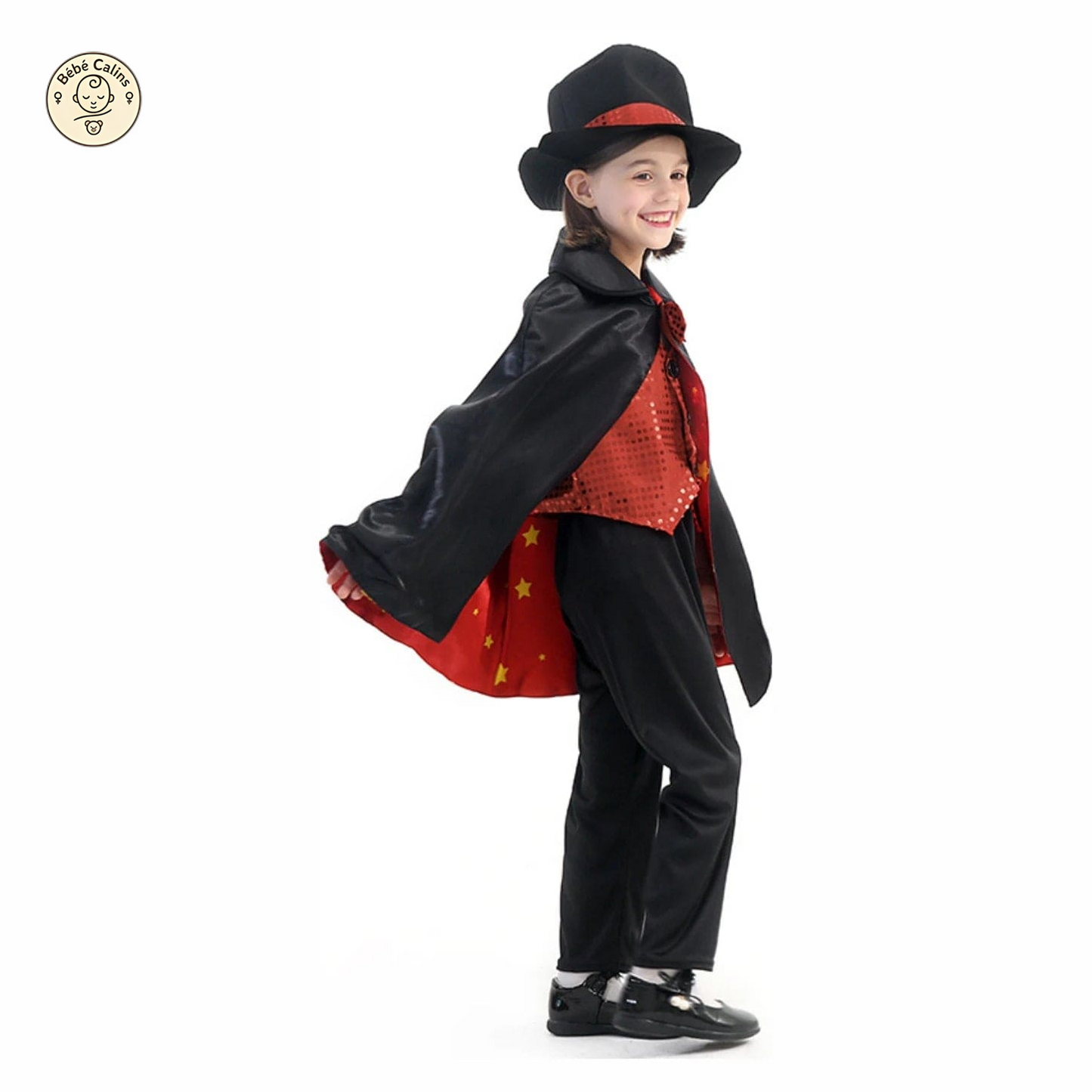 Déguisement de magicien Enfant avec Cape et Chapeau
