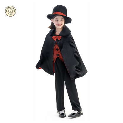 Déguisement de magicien Enfant avec Cape et Chapeau