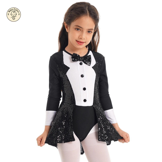 Déguisement de magicien Fille avec Paillettes Élégantes