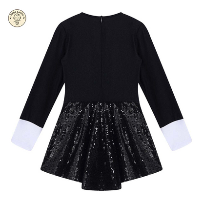 Déguisement de magicien Fille avec Paillettes Élégantes