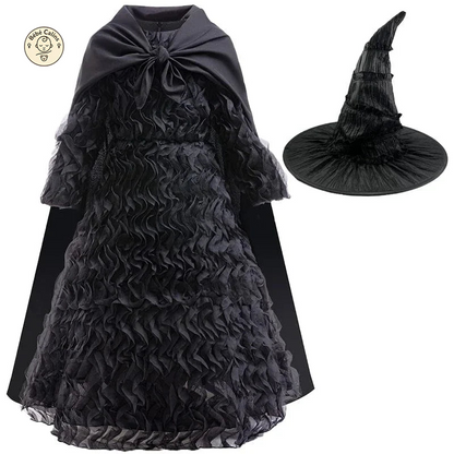Déguisement de Sorcière Halloween Enfant Robe Noire