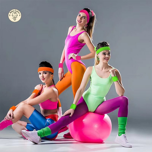 Déguisement année 80 ensemble d'accessoires disco