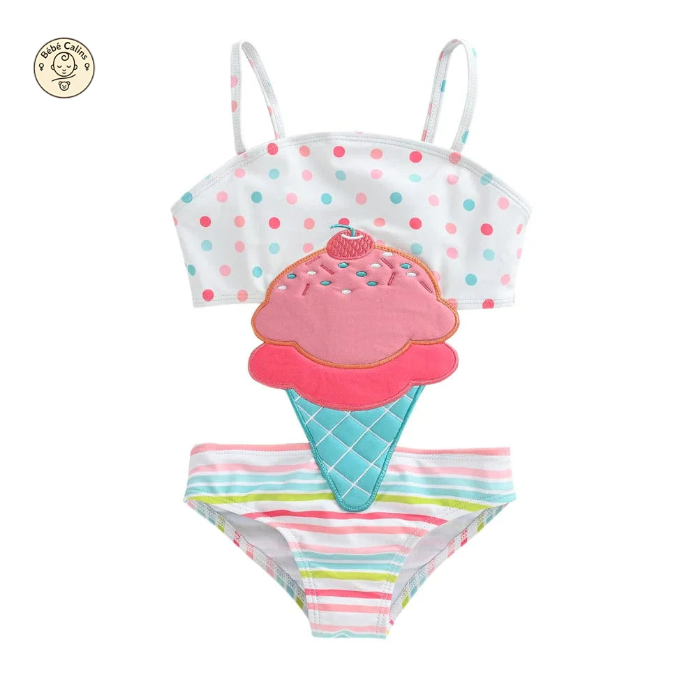 Maillot de bain une pièce mignon bébé fille