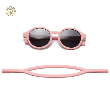 Lunettes de soleil bébé flexibles avec sangle UV400