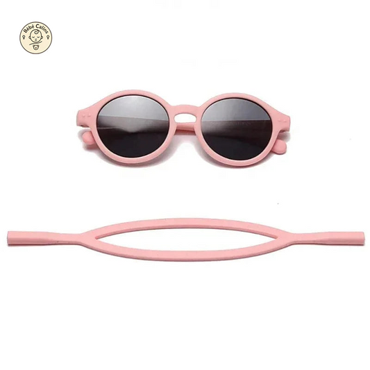 Lunettes de soleil bébé flexibles avec sangle UV400
