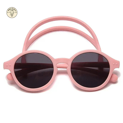 Lunettes de soleil bébé flexibles avec sangle UV400
