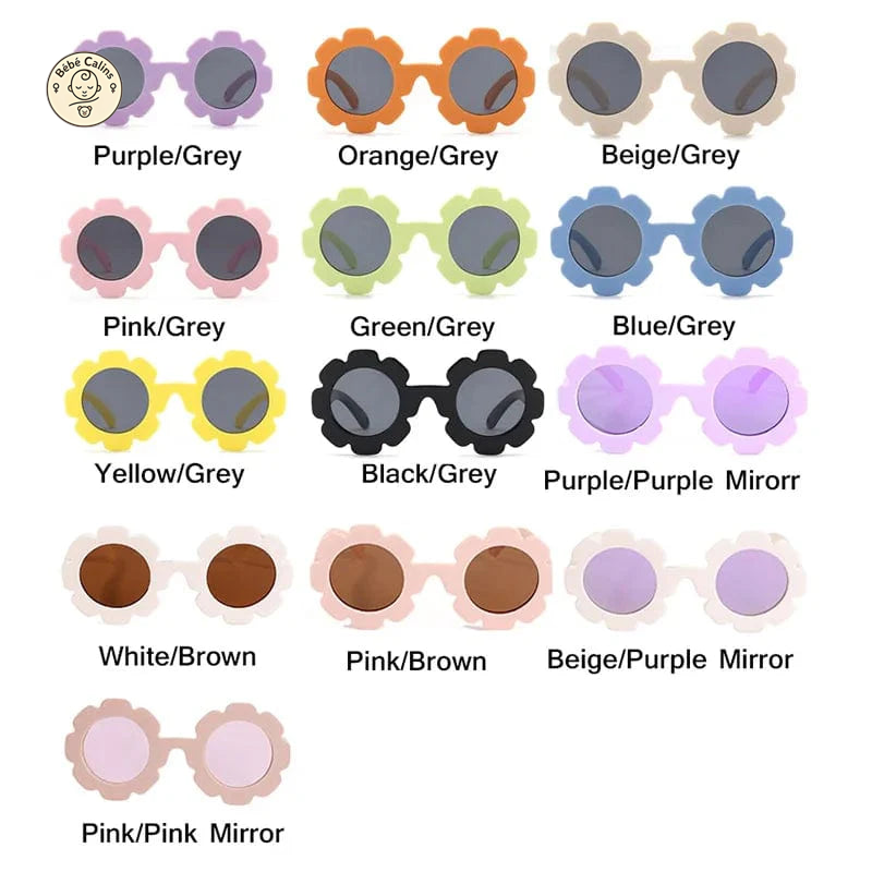 Lunettes de soleil tournesol pour bébé avec sangle