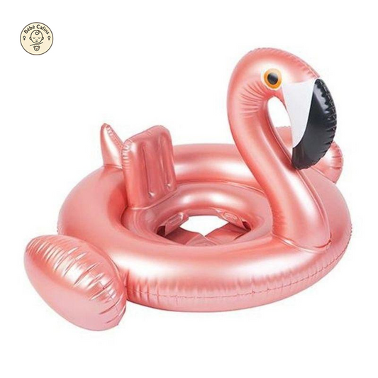 Bouée Bébé Flamant Rose Dorée