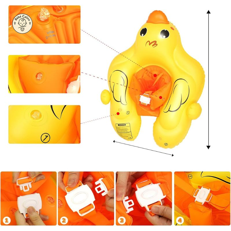 Bouée Bébé Canard Avec Pare-Soleil