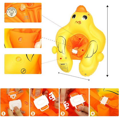Bouée Bébé Canard Avec Pare-Soleil
