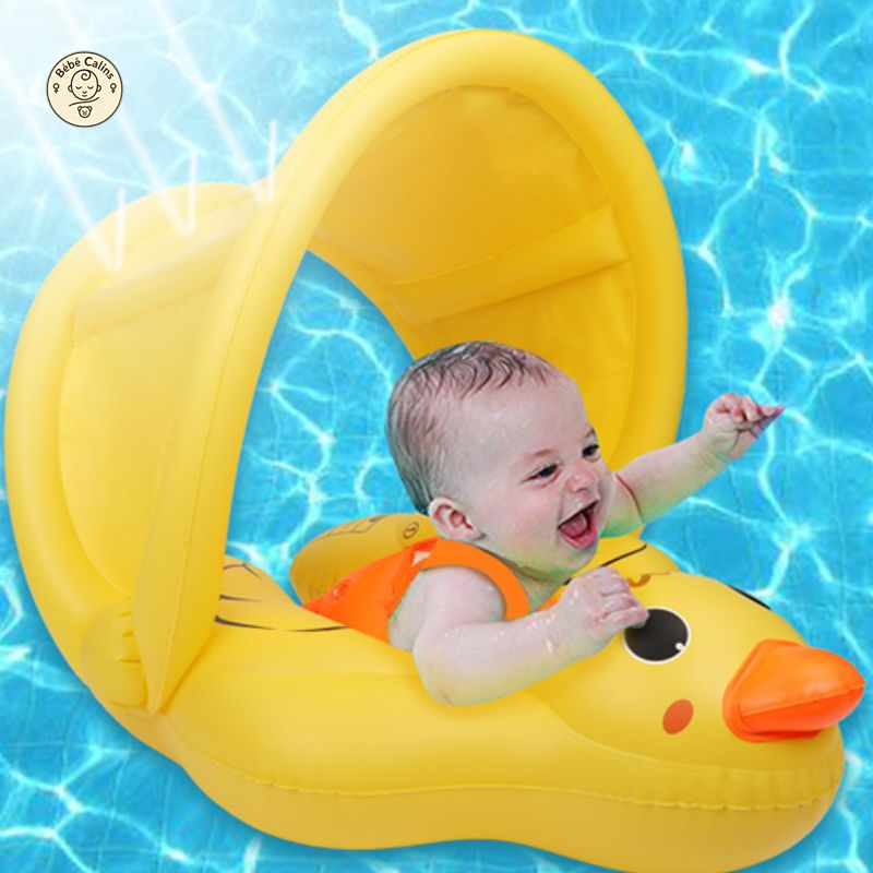 Bouée Bébé Canard Avec Pare-Soleil