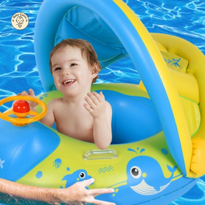 Bouée Bateau Bébé avec Parasol