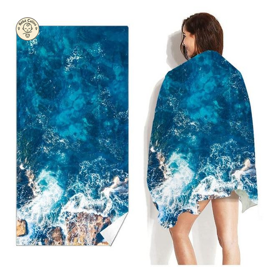 Grande serviette de plage<br>de l'océan