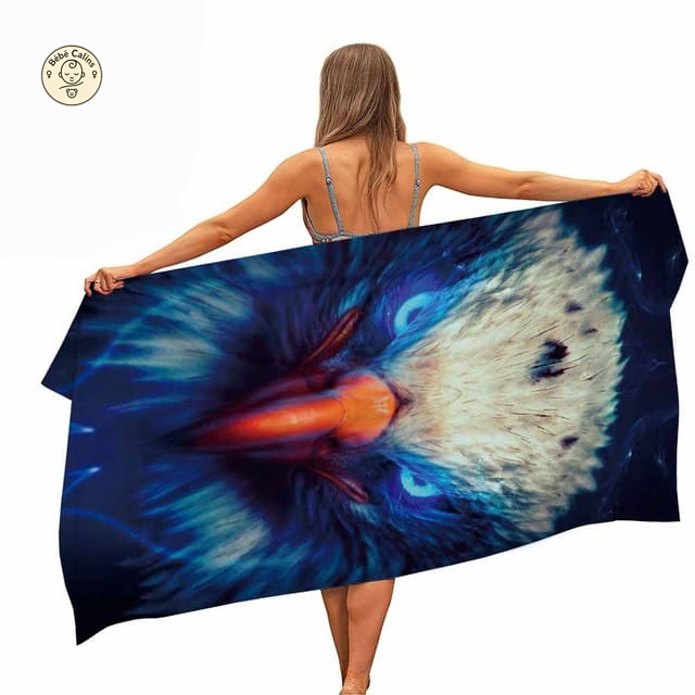 Grande serviette<br>de plage aigle