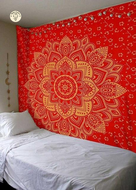 Grande serviette<Br>de décoration rouge
