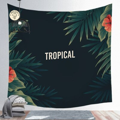 Grande serviette<br>de plage tropicale